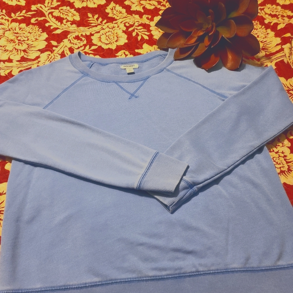 Blue crew neck hoodie from Old Navy